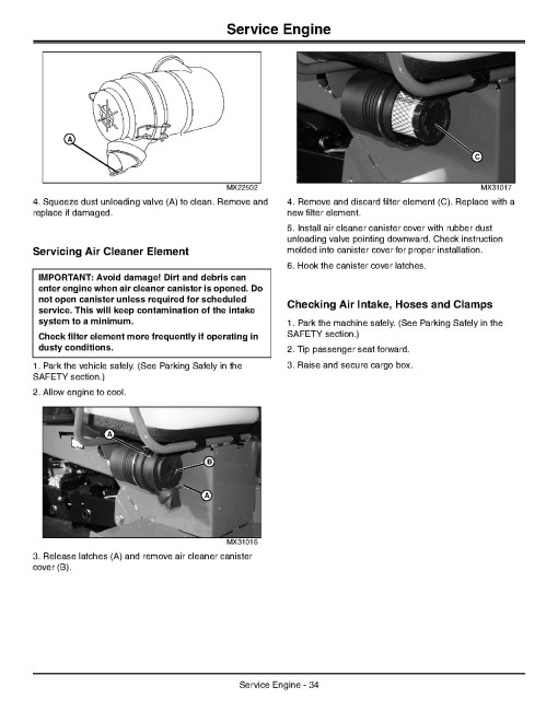 John Deere HPX 4x4 Gas Gator Utility Vehicles (SN: 110001 - 120000) (North America) Operators Manual (OMM168323)