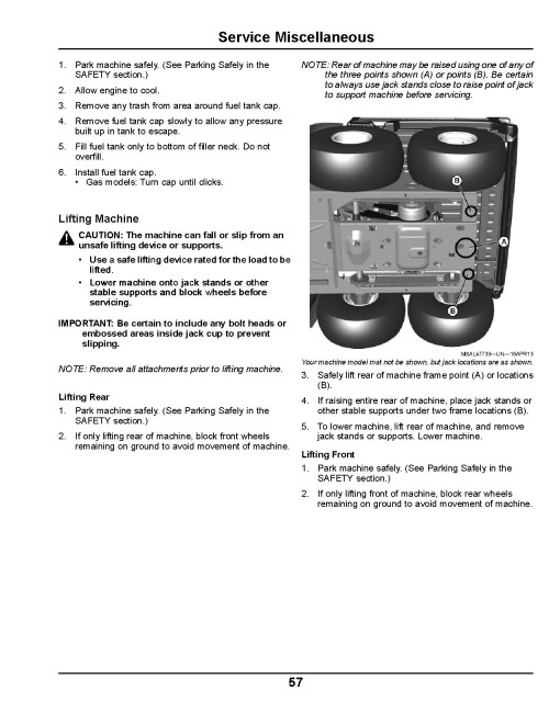 John Deere TH 6x4 Diesel Gator Utility Vehicles (SN: 070001 - 110000) (Export Edition) Operators Manual (OMM168629)