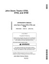 John Deere X750, X754 and X758 (SN: 010001-020000) Lawn Tractors (Export Edition) Operators Manual (OMM169420)