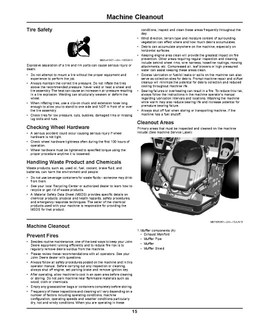 John Deere EZTrak Z235 and Z255 (SN: 150001-170000) Zero-Turn Mowers (North America) Operators Manual (OMM170184)