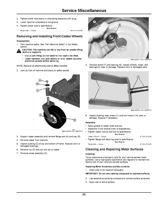 John Deere EZTrak Z235 and Z255 (SN: 150001-170000) Zero-Turn Mowers (North America) Operators Manual (OMM170184)