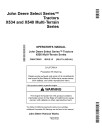 John Deere Select Series X534 and X540 (SN: 090001-100000) Lawn Tractors (Export Edition) Operators Manual (OMM170563)