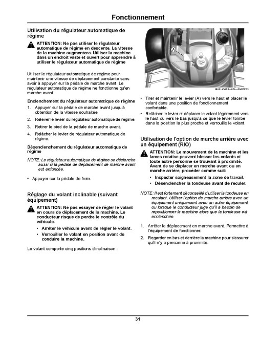 John Deere Select Series X534 and X540 (SN: 090001-100000) Lawn Tractors (Export Edition) Operators Manual (OMM170563)