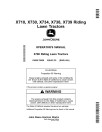 John Deere Ultimate Select Series X710, X730, X734, X738, X739 (SN:020001-030000) Lawn Tractors (N.America) Operators Manual (OMM170869)