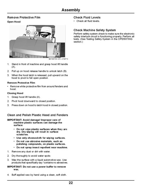 John Deere HPX 4x4 Diesel Gator Utility Vehicles (SN: from 120001) (Export Edition) Operators Manual (OMM171265)