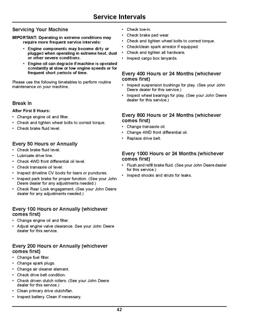 John Deere XUV550 S4 Gator Utility Vehicles (SN: 030001 - 040000) (North America) Operators Manual (OMM171288)