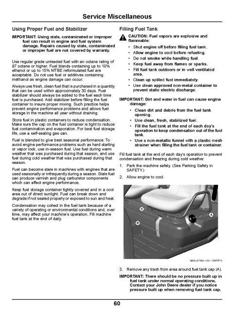 John Deere XUV550 S4 Gator Utility Vehicles (SN: 030001 - 040000) (Export Edition) Operators Manual (OMM171294)