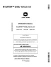 John Deere M-Gator A3 Utility Vehicles (SN: 080001 - 110000) (North America) Operators Manual (OMM171341)