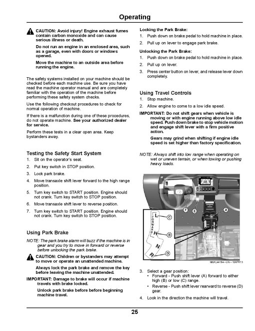 John Deere XUV855D Gator Utility Vehicles (SN: from 080001) (Export Edition) Operators Manual (OMM171372)