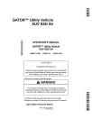John Deere XUV825i S4 Gator Utility Vehicles (SN: 080001 - 100000) (North America) Operators Manual (OMM171400)