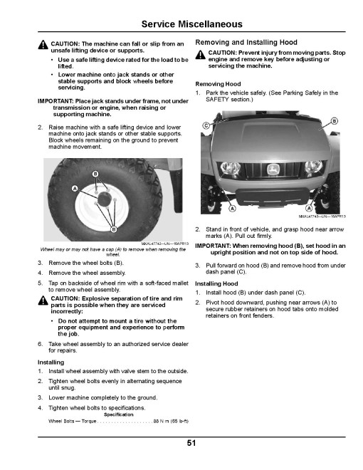 John Deere TX Gator Utility Vehicles (SN: 070001 - 100000) (California Edition) Operators Manual (OMM171487)