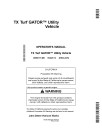 John Deere TX Turf Gator Utility Vehicles (SN: 070001 - 100000) (North America) Operators Manual (OMM171489)