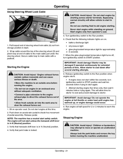 John Deere M-Gator A1 Military Utility Vehicles (SN: 090001 - 130000) (North America) Operators Manual (OMM171872)
