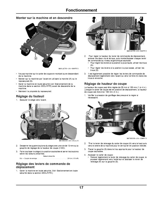 John Deere EZTrak Z235 (SN from 170001) Zero-Turn Mowers (Export Edition) Operators Manual (OMM172180)