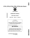 John Deere Ultimate Select Series X710, X730, X734, X738, X739 (SN:030001-040000) Lawn Tractors (N.America) Operators Manual (OMM172666)