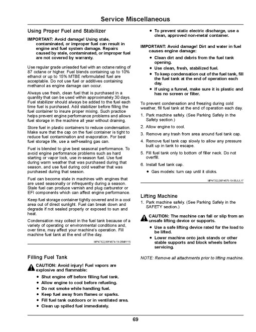John Deere Ultimate Select Series X710, X730, X734, X738, X739 (SN:030001-040000) Lawn Tractors (N.America) Operators Manual (OMM172666)