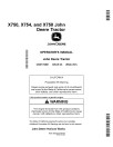 John Deere X750, X754 and X758 (SN: 040001-050000) Lawn Tractors (North America) Operators Manual (OMM172801)