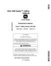 John Deere XUV550 Gator Utility Vehicles (SN: 040001 - 050000) (North America) Operators Manual (OMM173022)