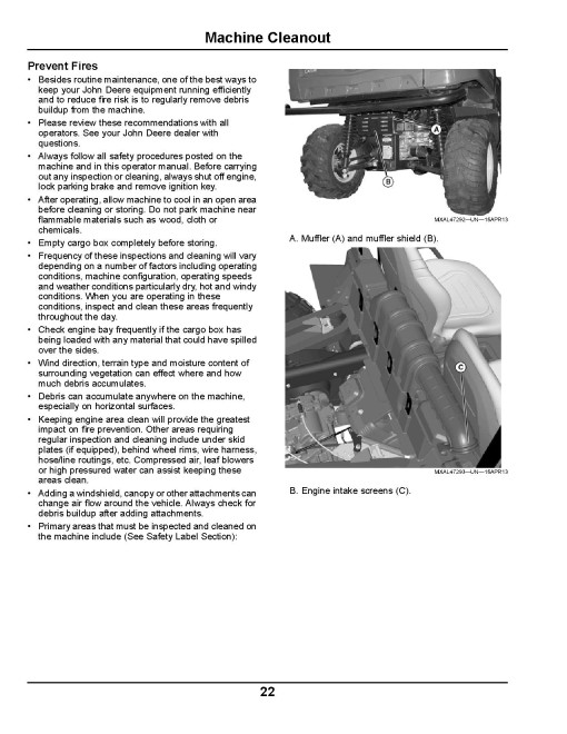 John Deere XUV550 Gator Utility Vehicles (SN: 040001 - 050000) (North America) Operators Manual (OMM173022)