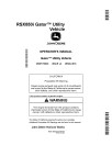 John Deere RSX850i Gator Utility Vehicles (SN: from 040001) (North America) Operators Manual (OMM173024)