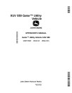 John Deere XUV550 Gator Utility Vehicles (SN: 040001 - 050000) (Export Edition) Operators Manual (OMM173025)