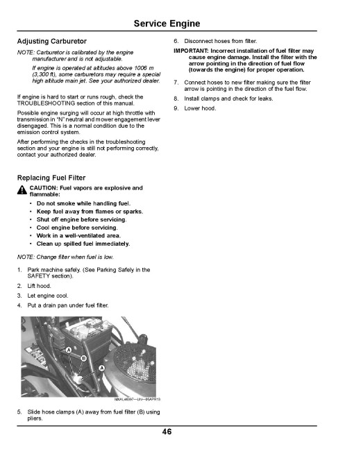 John Deere Select Series X300, X304, X310, X320, X324, X360 (SN: 280001-) Lawn Tractors (North America) Operators Manual (OMM173266)