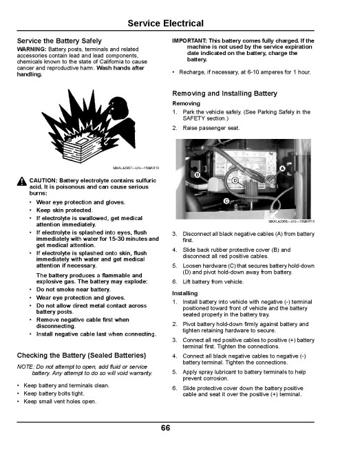 John Deere HPX 4x4 Gas Gator Utility Vehicles (SN: 130001 - 140000) (North America) Operators Manual (OMM173803)