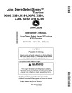John Deere X330, X350, X354, X370, X380, X384, X390, X394 (SN:010001-020000) Lawn Tractors (N.America) Operators Manual (OMM174375)