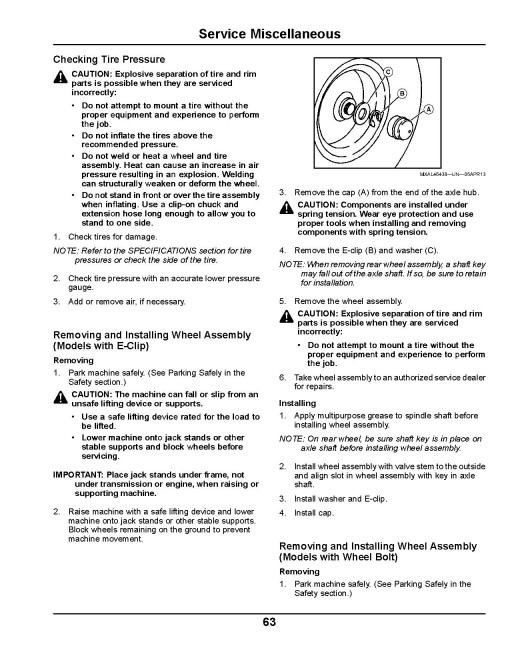 John Deere Select Series X500, X530 and X534 (SN: 090001-100000) Lawn Tractors (North America) Operators Manual (OMM174454)