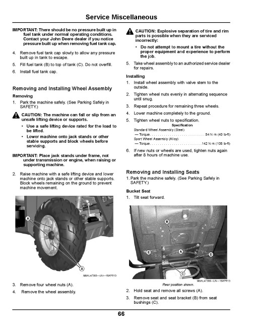 John Deere XUV550 Gator Utility Vehicles (SN: from 050001) (North America) Operators Manual (OMM175169)