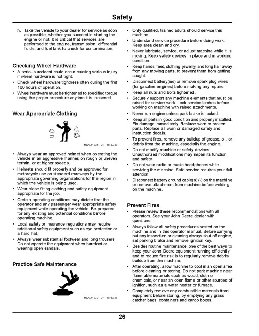 John Deere XUV590i and XUV590i S4 Gator Utility Vehicles (SN: 010001 - 020000) (North America) Operators Manual (OMM175791)