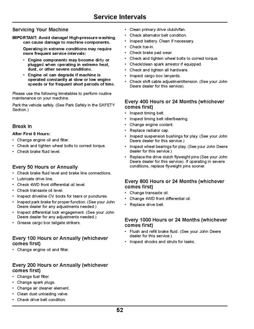 John Deere XUV590i and XUV590i S4 Gator Utility Vehicles (SN: 010001 - 020000) (North America) Operators Manual (OMM175791)