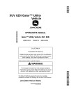 John Deere XUV825i Gator Utility Vehicles (SN: 110001 - 120000) (North America) Operators Manual (OMM175911)