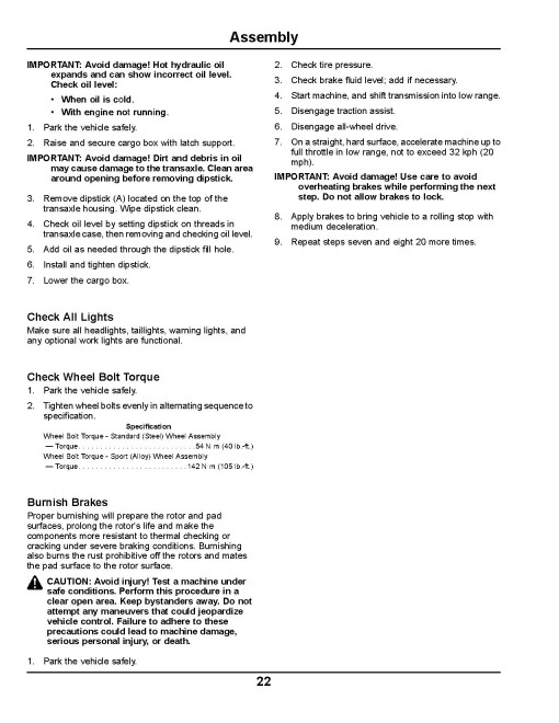 John Deere XUV560 and XUV560 S4 Gator Utility Vehicles (SN: from 010001) (Export Edition) Operators Manual (OMM175931)