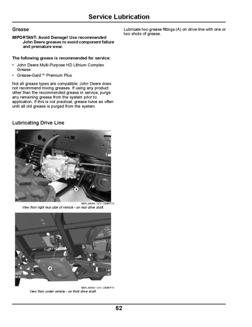 John Deere XUV855D Gator Utility Vehicles (SN: 110001 - 120000) (North America) Operators Manual (OMM175933)