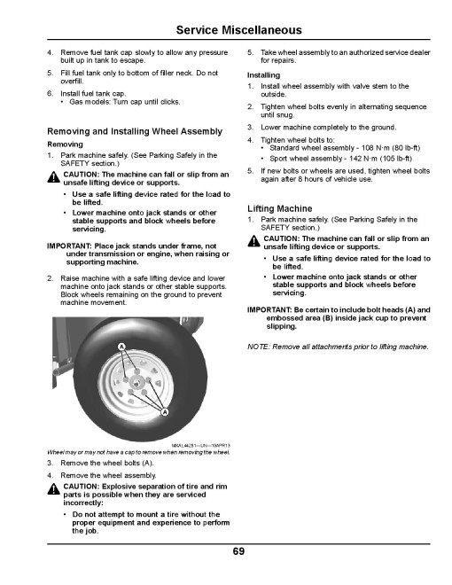 John Deere M-Gator A3 Utility Vehicles (SN: 110001 - 120000) (North America) Operators Manual (OMM176054)