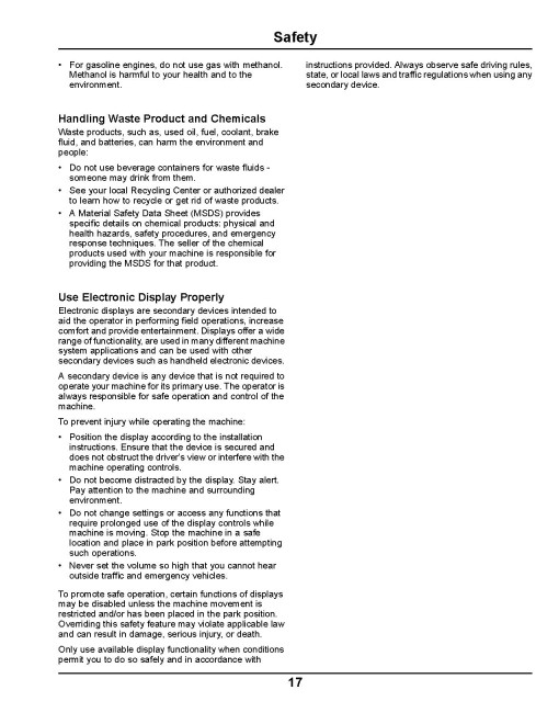 John Deere TS 4x2 Gator Utility Vehicles (SN: 110001 - 120000) (North America) Operators Manual (OMM176126)