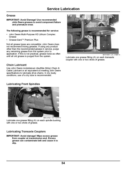 John Deere TS 4x2 Gator Utility Vehicles (SN: 110001 - 120000) (North America) Operators Manual (OMM176126)