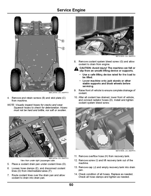 John Deere RSX860i Gator Utility Vehicles (SN: from 010001) (North America) Operators Manual (OMM176282)