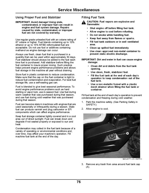 John Deere RSX860i Gator Utility Vehicles (SN: from 010001) (North America) Operators Manual (OMM176282)