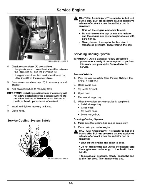 John Deere M-Gator A3-T Utility Vehicles (SN: 020001 - 030000) (North America) Operators Manual (OMM176536)