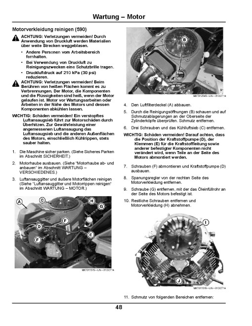 John Deere Select Series X584 and X590 (SN: 120001-130000) Lawn Tractors (Export Edition) Operators Manual (OMM177855)