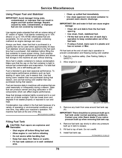 John Deere RSX860i Gator Utility Vehicles (SN: from 010001) (Export Edition) Operators Manual (OMM177961)