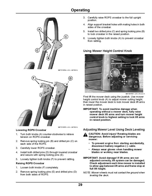 John Deere X950R (SN: 040001-070000) Lawn Tractors (Export Edition) Operators Manual (OMM178131)