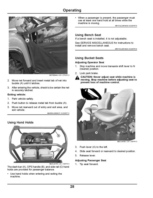 John Deere XUV825i Gator Utility Vehicles (SN: from 120001) (North America) Operators Manual (OMM178603)