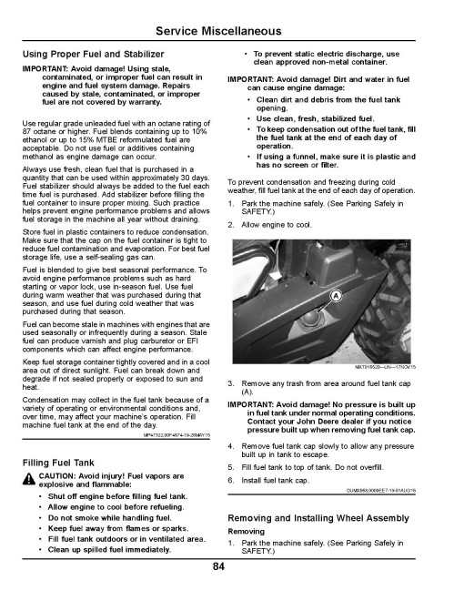 John Deere XUV590i and XUV590i S4 Gator Utility Vehicles (SN: from 020001) (North America) Operators Manual (OMM178607)