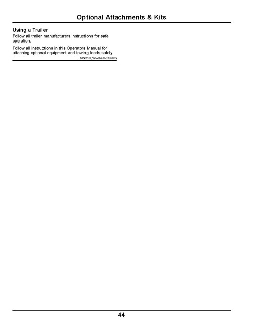 John Deere HPX 4x4 Gas Gator Utility Vehicles (SN: from 150001) (North America) Operators Manual (OMM178633)