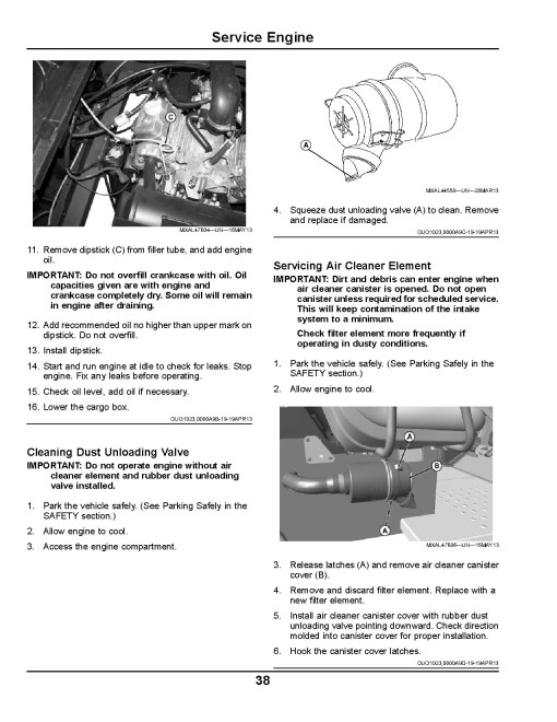 John Deere TX Gator Utility Vehicles (SN: 120001 - 140000) (North America) Operators Manual (OMM178642)