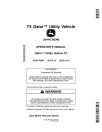 John Deere TX Gator Utility Vehicles (SN: 120001 - 200000) (California Edition) Operators Manual (OMM178643)