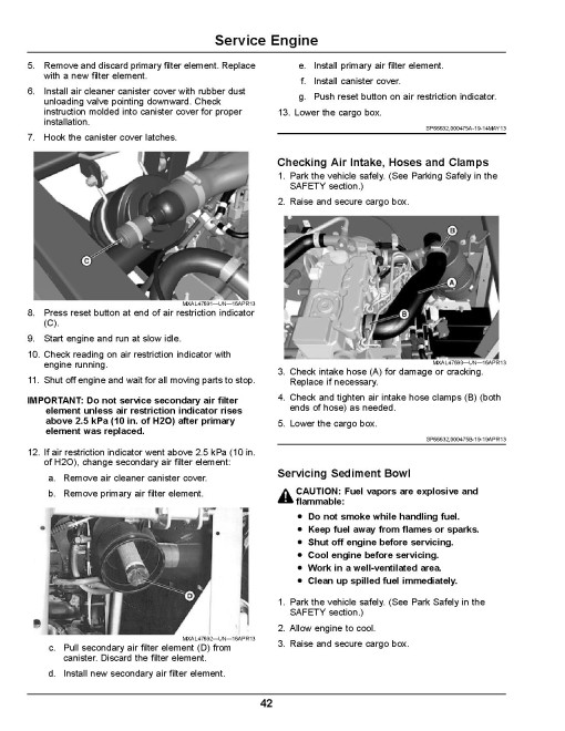John Deere M-Gator A1 Military Utility Vehicles (SN: 140001 - 150000) (North America) Operators Manual (OMM178647)